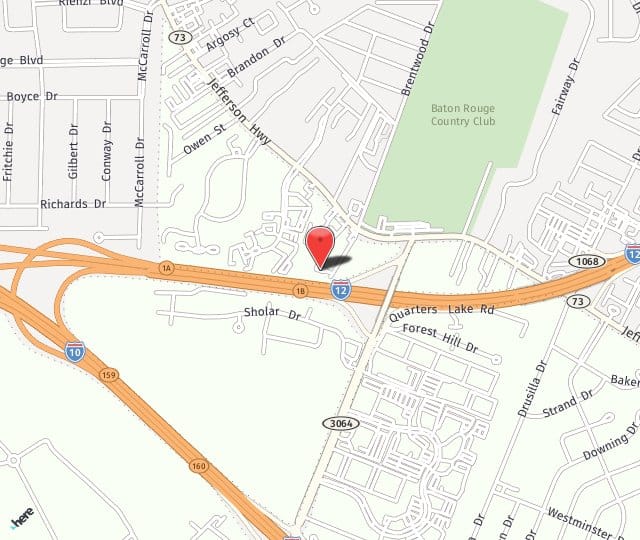 Location Map: 3488 Brentwood Drive Baton Rouge, LA 70809